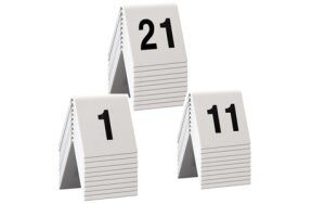 WHITE TABLE NUMBERS